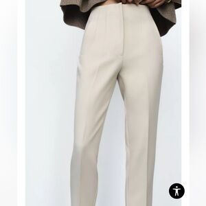 Elegant Cream Women's Pants
